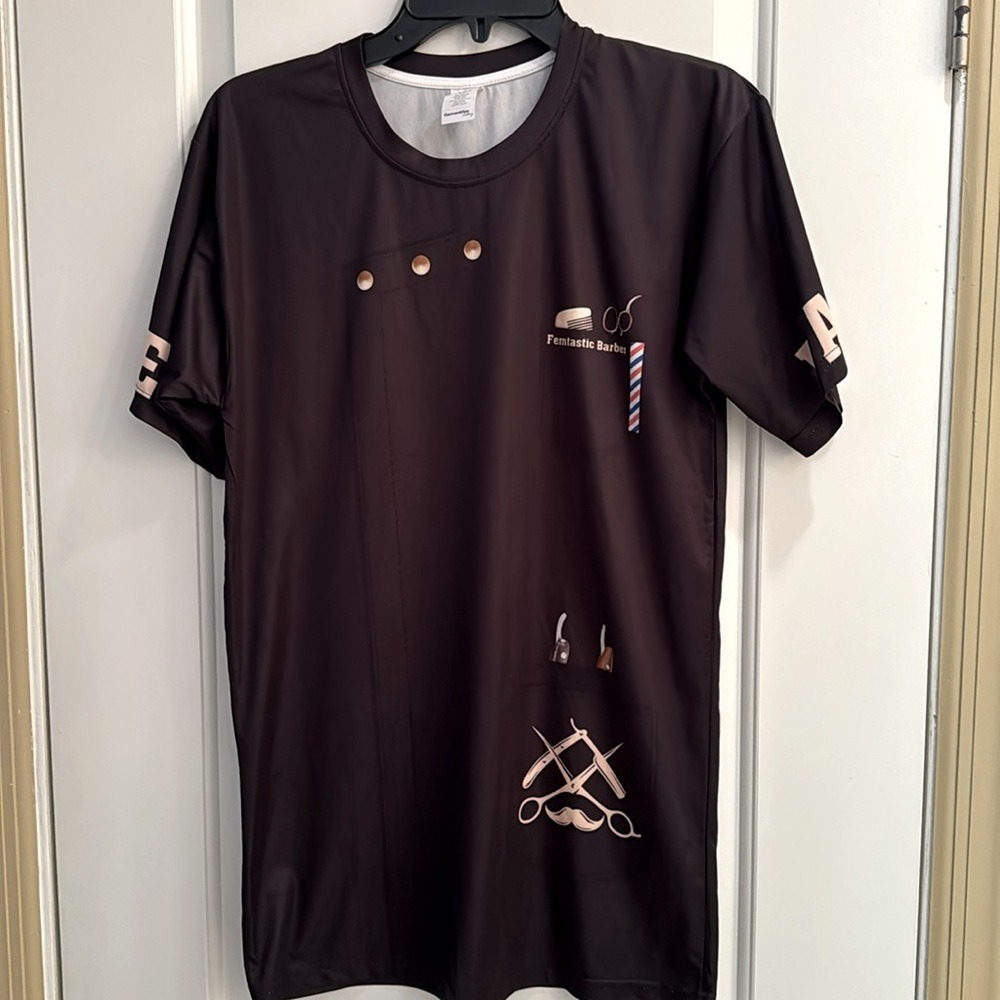 GARMENT ONE- Clothing. Barber Shop Classic T-Shirt, Barber Cutting Shirt. S.